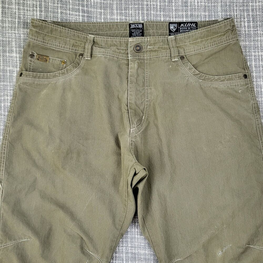 Kuhl Revolvr Pants Outdoor Work Trail Patina Dye Lt Green 36x30 (Act. in Pics)
